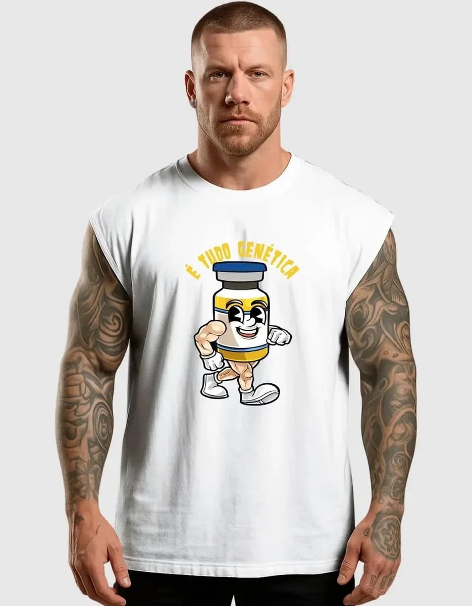 Miniatura 1 de Regata Machao Academia Meme Bomba Tudo Genética Oversized