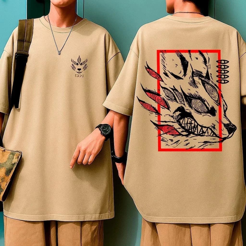 Imagem de Oversized Aki Raposa Devil Chainsaw Motossera  - Unissex