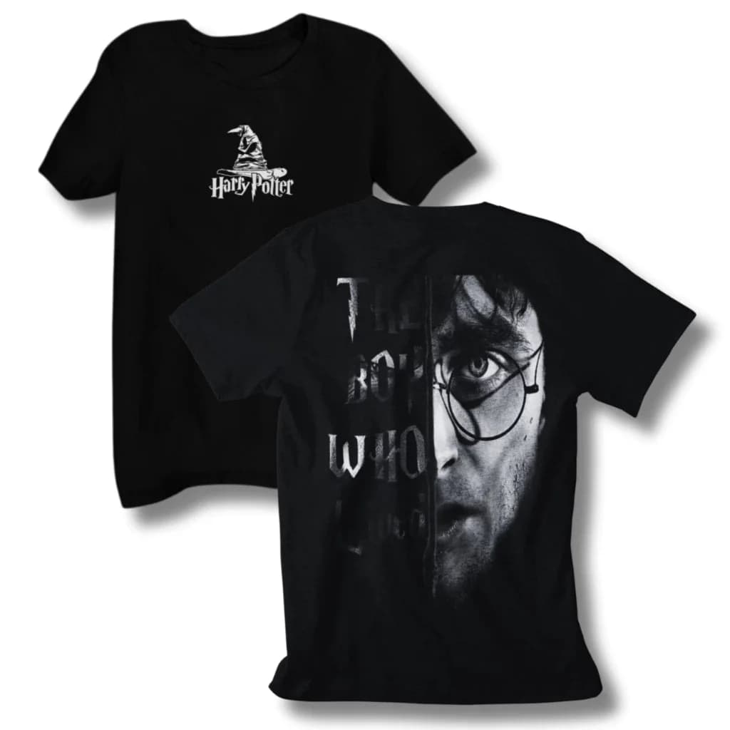 Miniatura 5 de Camiseta Harry Potter Dobby Elfo Hogwarts Magica Sirius Black Azkaban Lord Voldemort Relíquias