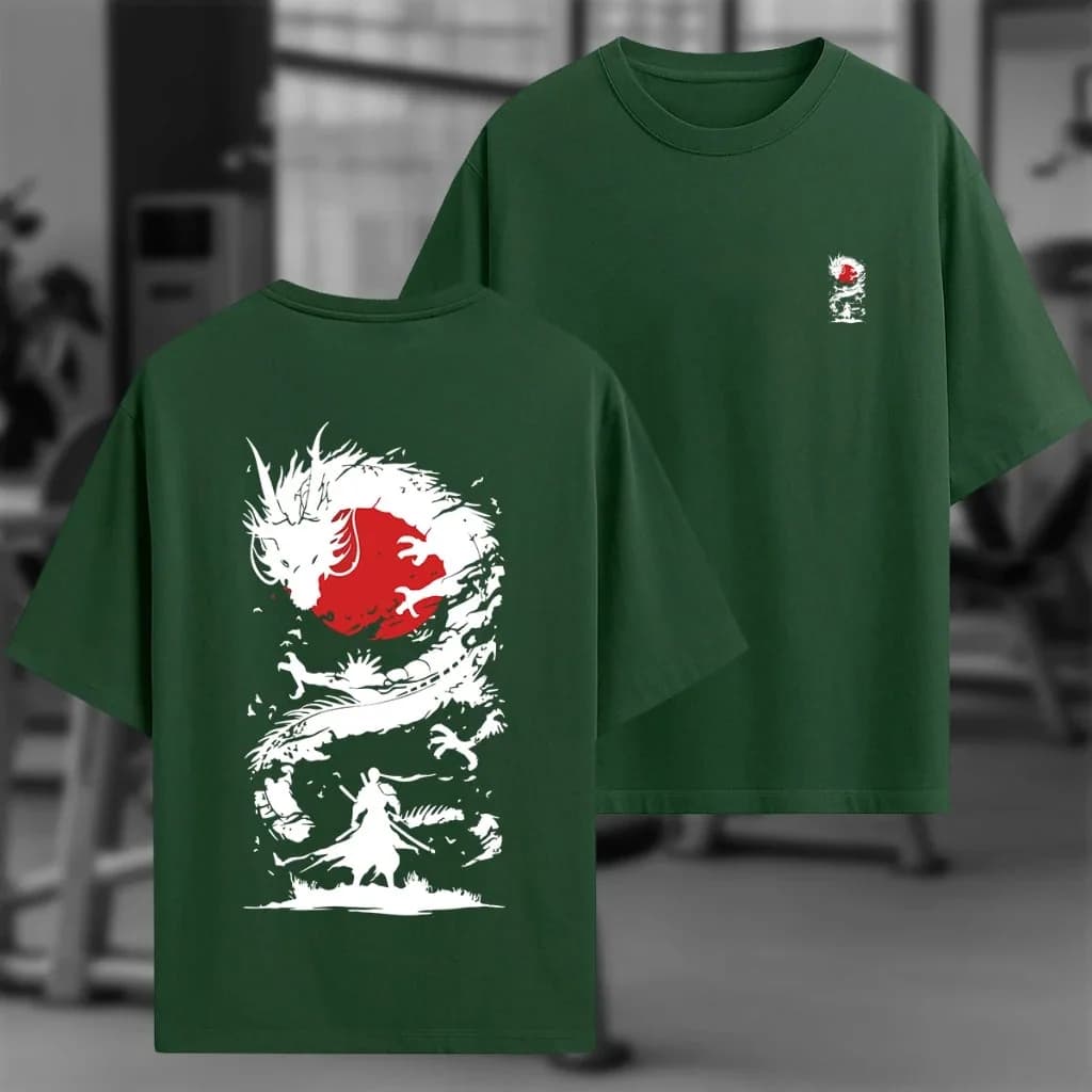 Miniatura 6 de Oversized Samurai e Dragão