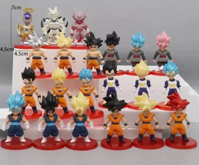 Miniatura 2 de Kit 4 Miniaturas Dragon Ball Z Action Figure