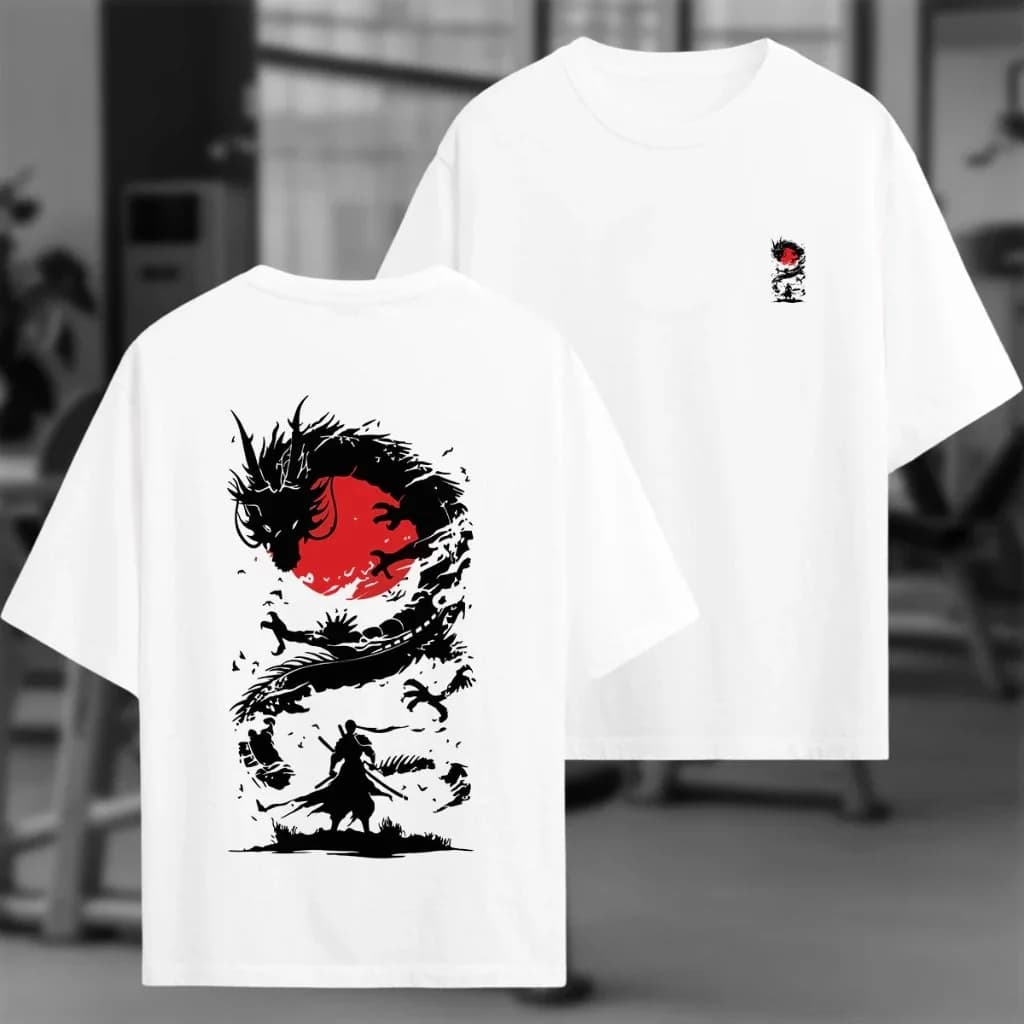 Miniatura 2 de Oversized Samurai e Dragão