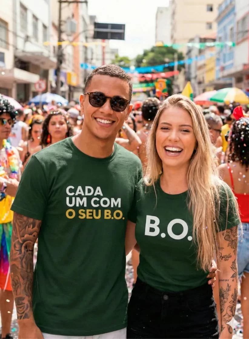 Miniatura 1 de Kit 2 Camiseta Casal B.O