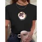 Miniatura 1 de Camiseta Feminina Babylook Gatinho