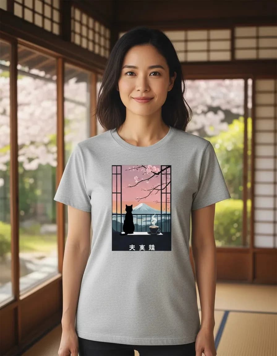 Miniatura 4 de Camiseta Unissex Gato