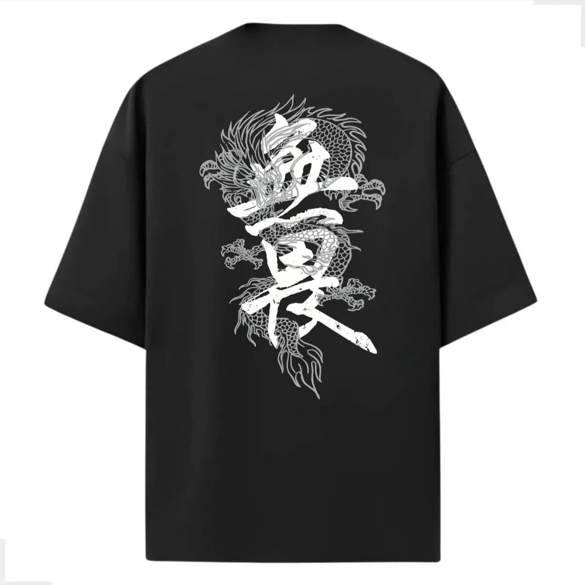 Imagem de Oversized Streetwear Dragão Kanji
