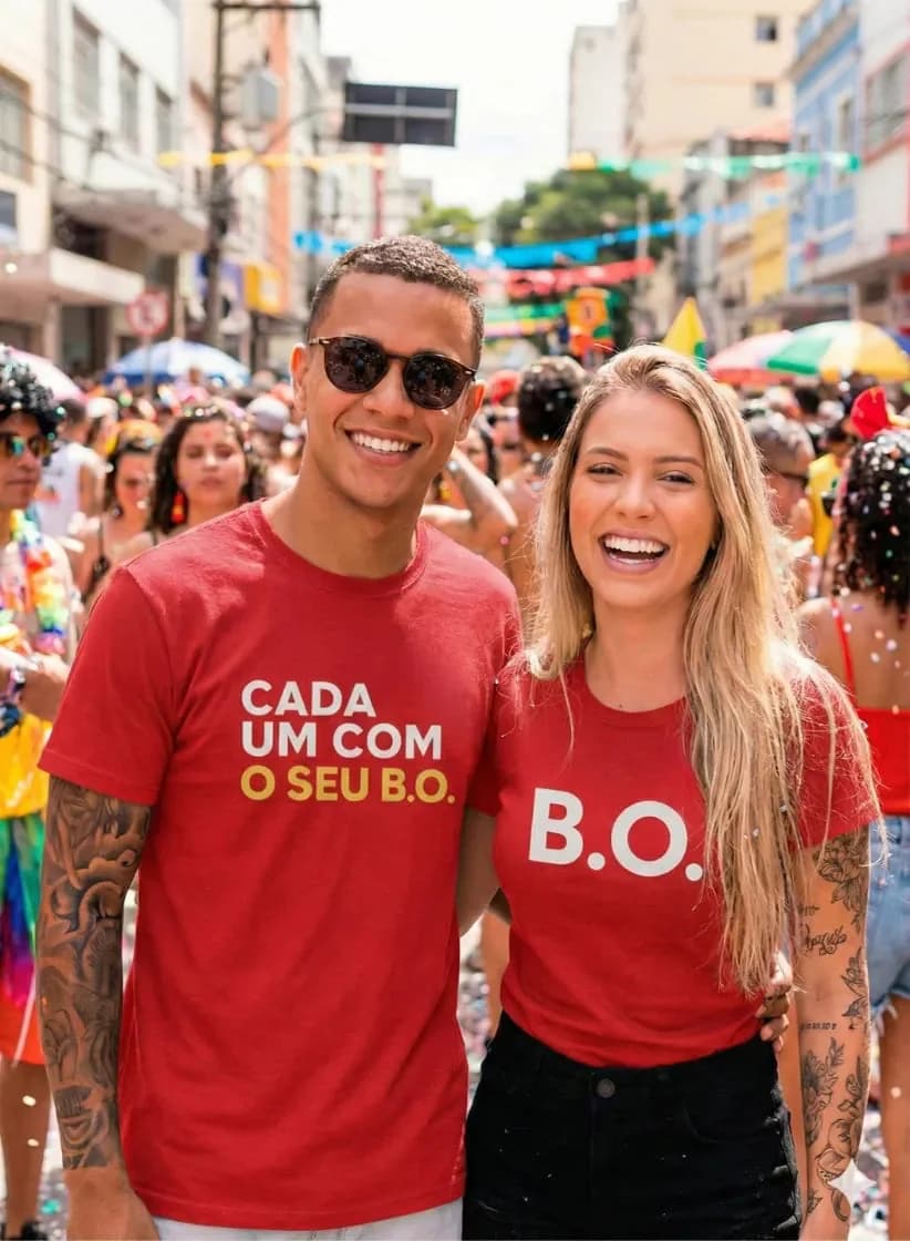 Miniatura 4 de Kit 2 Camiseta Casal B.O