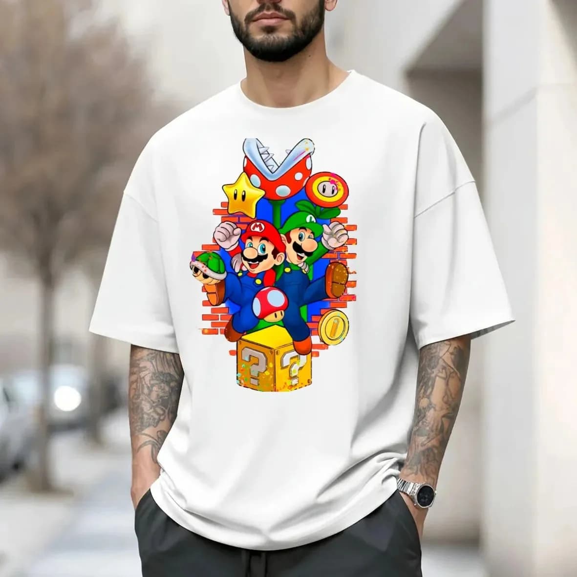 Miniatura 2 de Camiseta Super Mario, Luigi, Geek Nintendo