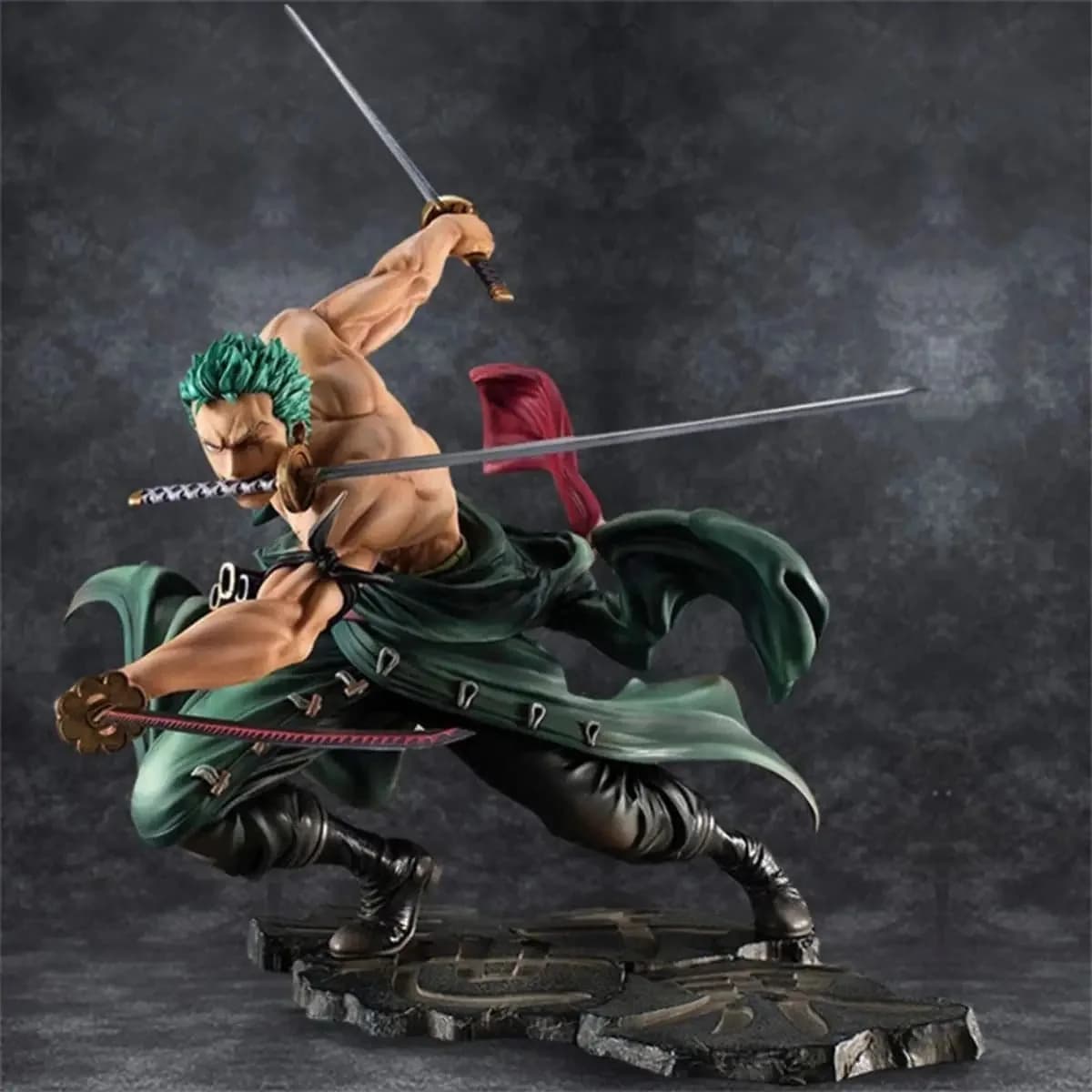 Miniatura 3 de Roronoa Zoro Action Figure One Piece Três Laminas