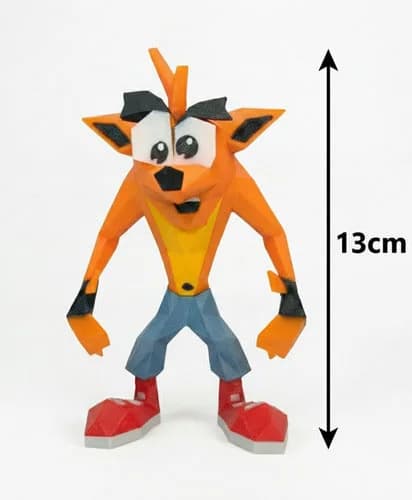 Miniatura 3 de Crash Bandicoot Estátua Retro Ps1 Nostalgia Colecionável Action Figure