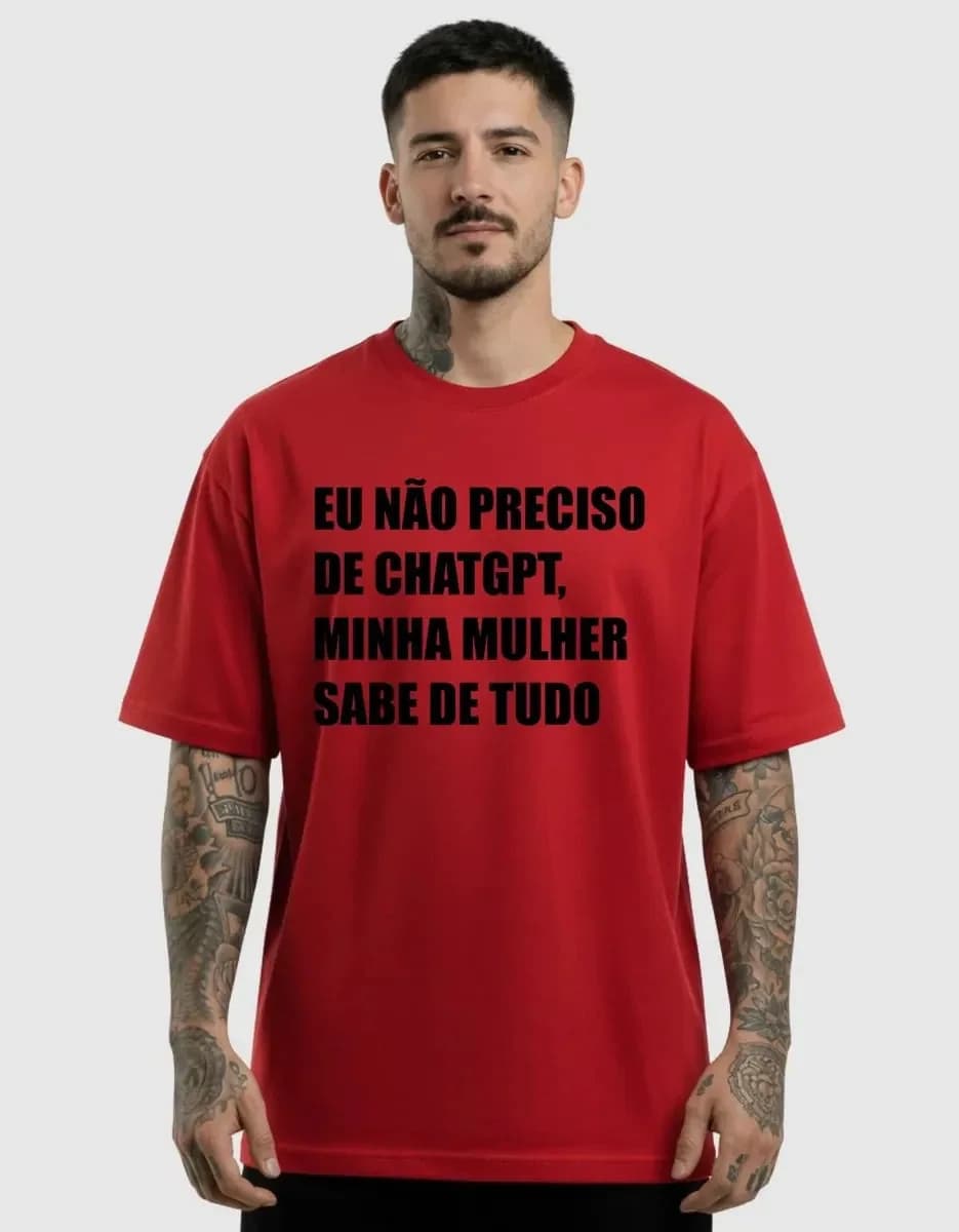 Imagem de Camiseta Namorado Marido Minha Mulher Sabe Tudo