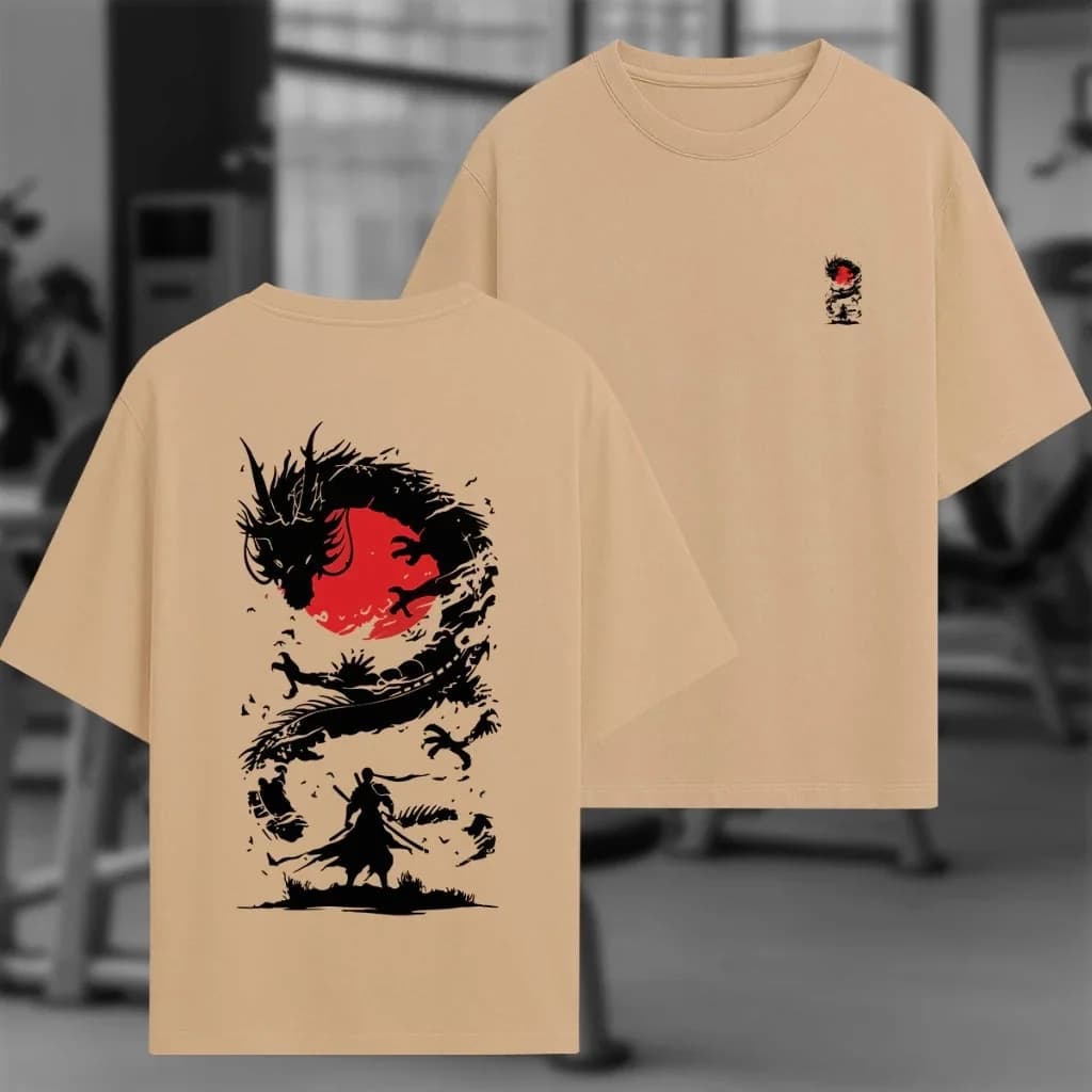 Miniatura 4 de Oversized Samurai e Dragão