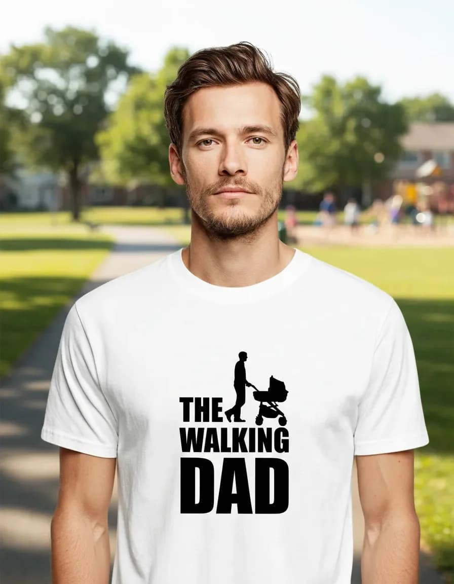 Imagem de Camisa Caminhada Com Papai , Walking Dad