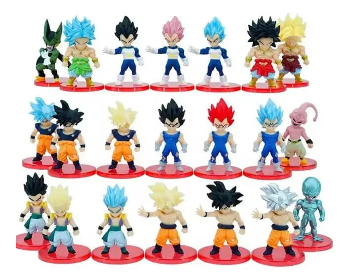 Miniatura 3 de Kit 4 Miniaturas Dragon Ball Z Action Figure