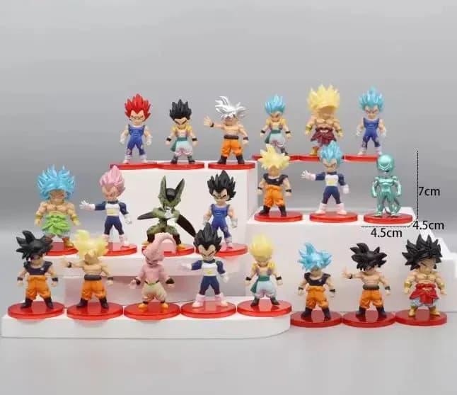 Miniatura 6 de Kit 4 Miniaturas Dragon Ball Z Action Figure