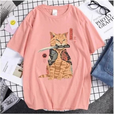 Miniatura 3 de Camiseta - Unissex Gatinho Katana
