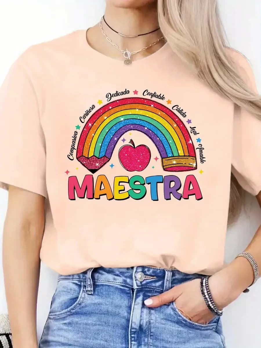 Miniatura 4 de Camiseta Feminina Espanhol Maestra
