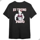 Miniatura 3 de Camiseta Frase Engraçada Eu Treino Fofo Academia Kitty Gym