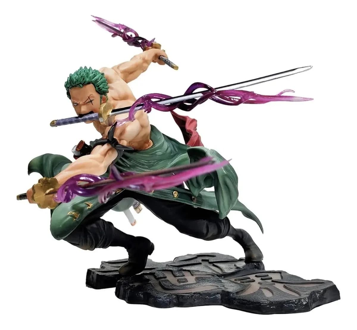 Imagem de Roronoa Zoro Action Figure One Piece Três Laminas
