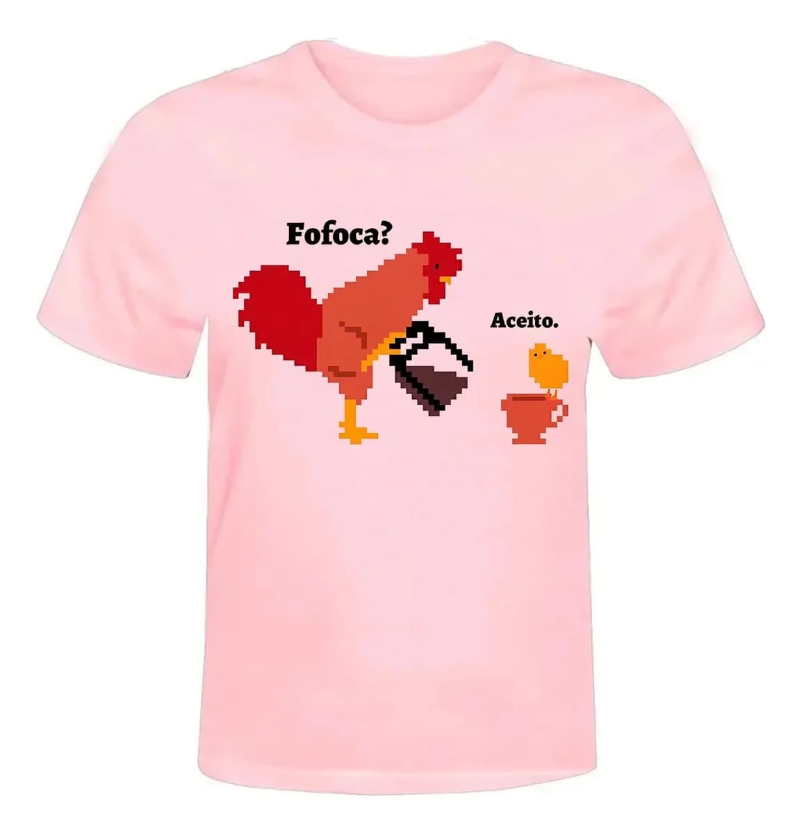 Miniatura 1 de Camiseta Frase Engraçada Fofoca Eu Aceito