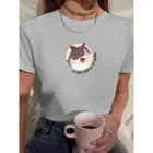 Miniatura 3 de Camiseta Feminina Babylook Gatinho