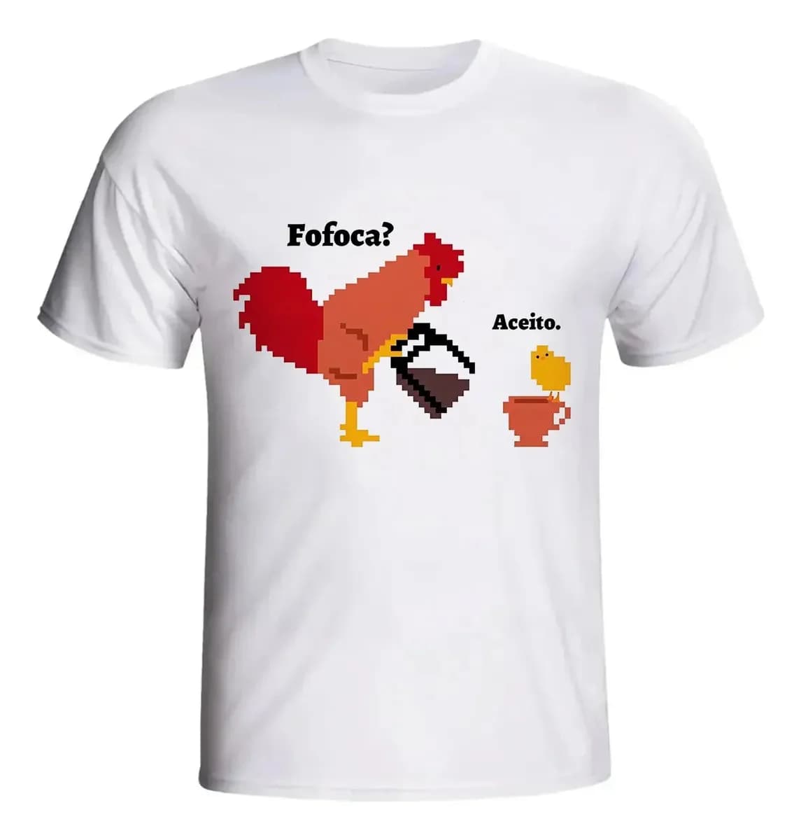 Miniatura 3 de Camiseta Frase Engraçada Fofoca Eu Aceito
