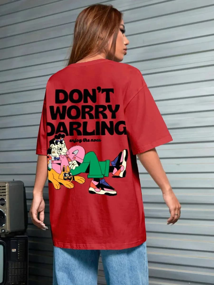 Miniatura 3 de Camiseta Rabisco Darling Casual T Shirt Tumblr Enjoy The New