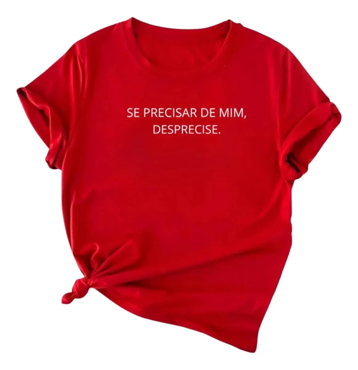 Miniatura 3 de Camiseta Feminina 100% Algodão Estampada Frases Tendencia