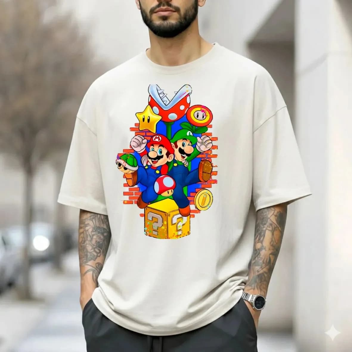 Imagem de Camiseta Super Mario, Luigi, Geek Nintendo