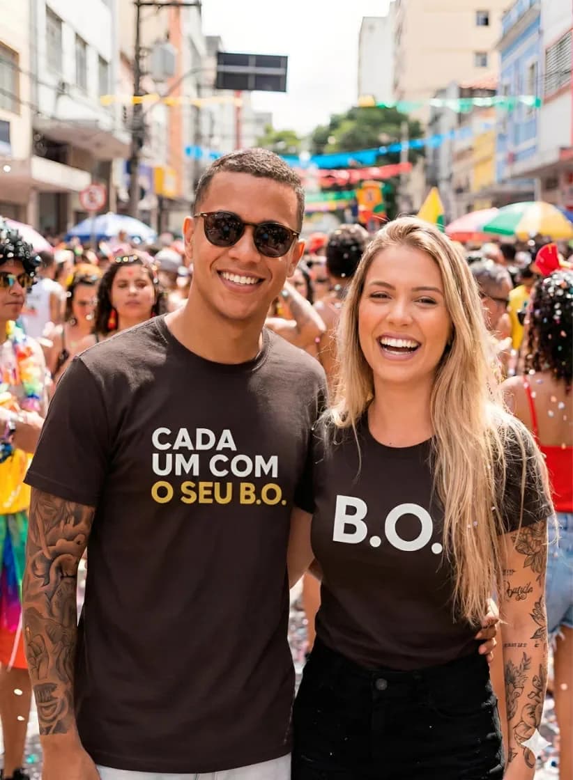 Miniatura 3 de Kit 2 Camiseta Casal B.O