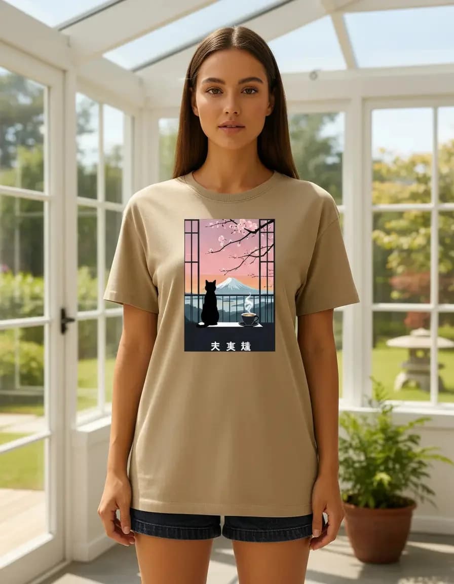 Miniatura 2 de Camiseta Unissex Gato